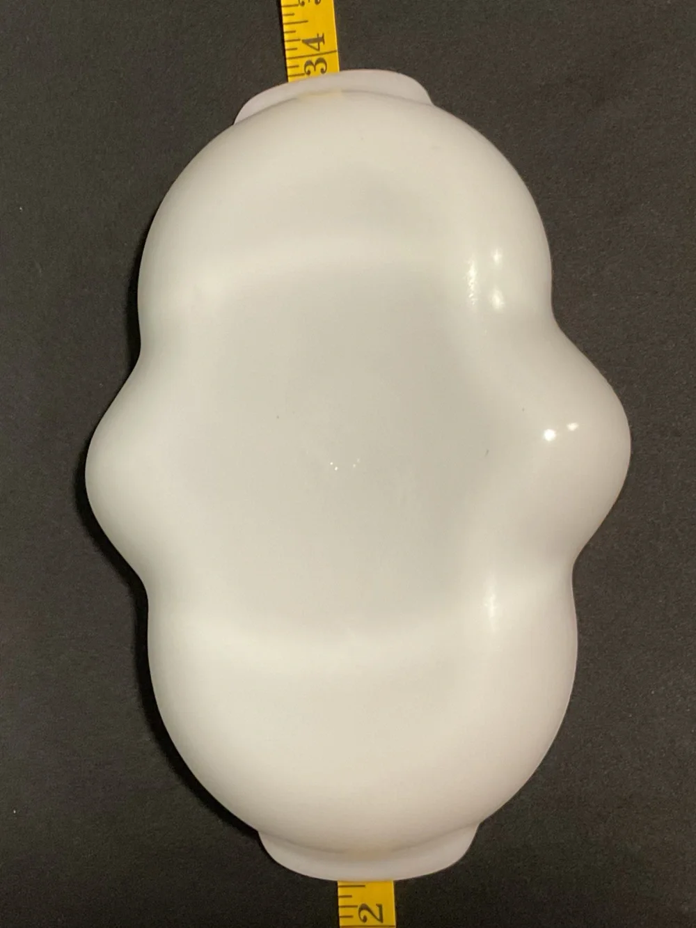 Vintage Fire-King milk glass relish dish made by Anchor Hocking.